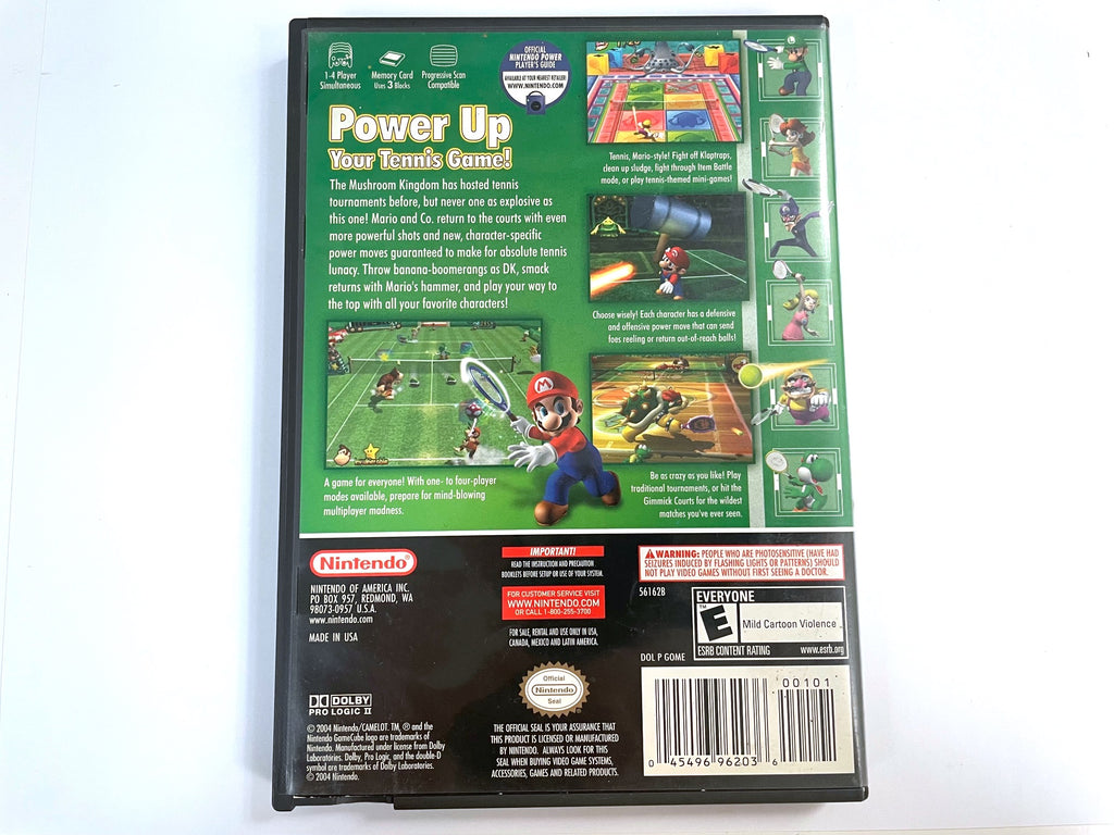 Mario Power Tennis Nintendo Gamecube Game