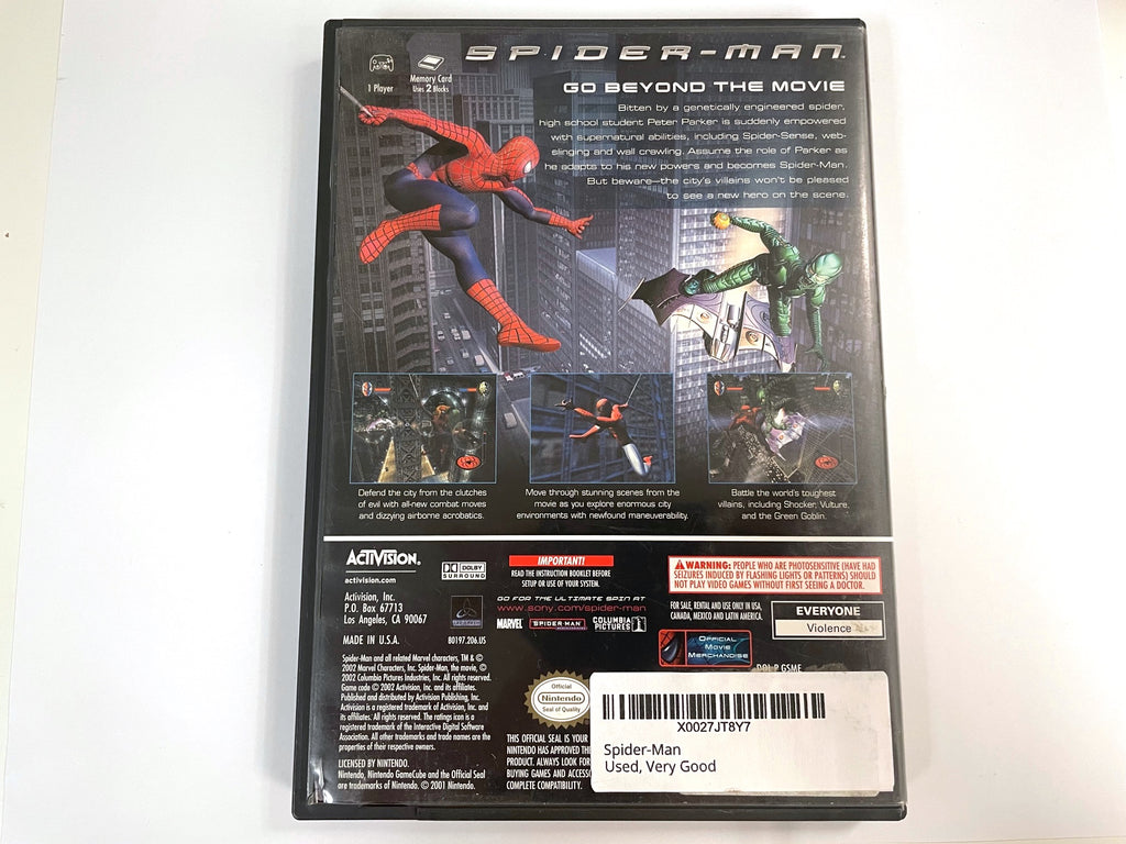 Spiderman Nintendo Gamecube Game