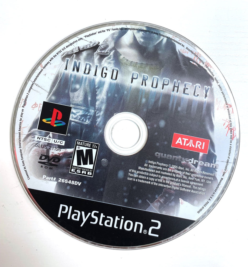 Indigo Prophecy Sony Playstation 2 PS2 Game