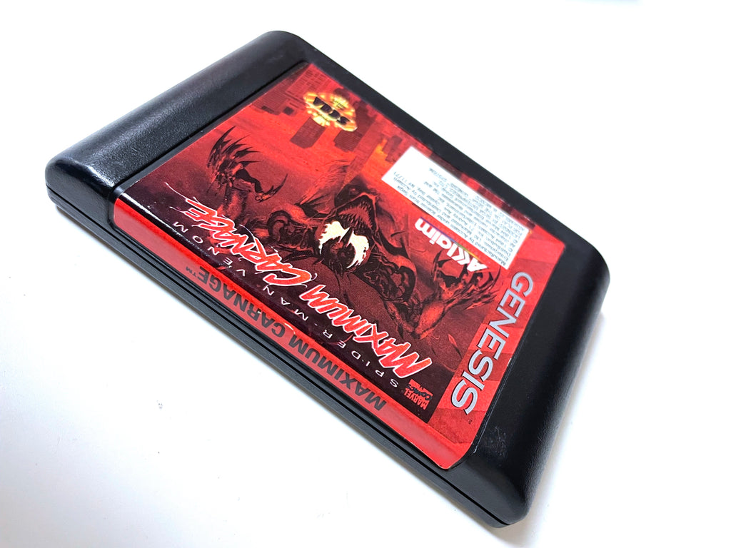 Spiderman Maximum Carnage Sega Genesis Game Cartridge
