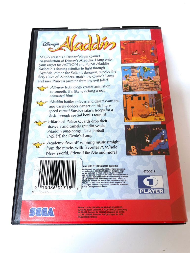 Disney's Aladdin Sega Genesis Game (Complete)