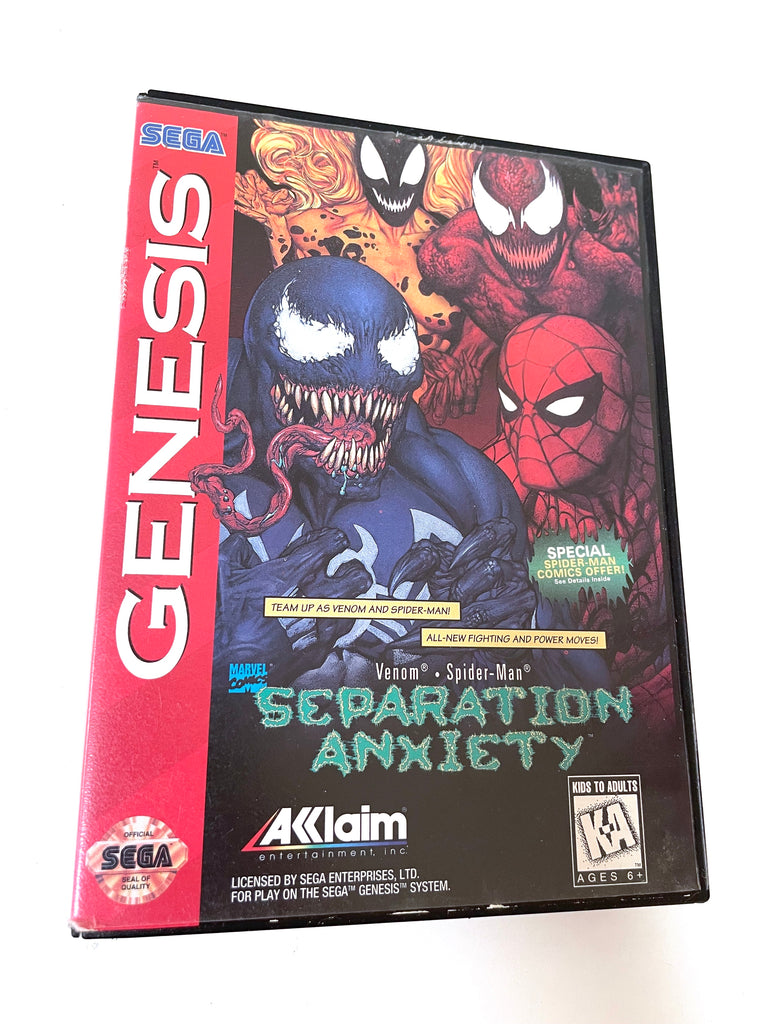 Spiderman Separation Anxiety Sega Genesis Game (Complete)