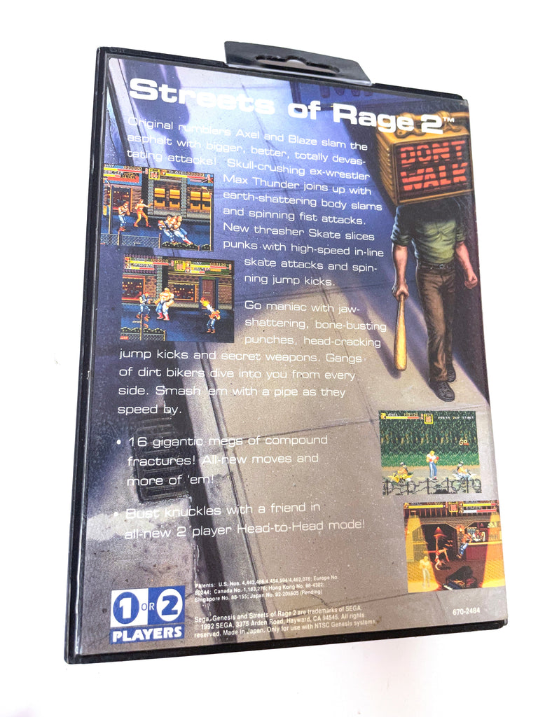 Streets of Rage 2 Sega Genesis Game (Complete)