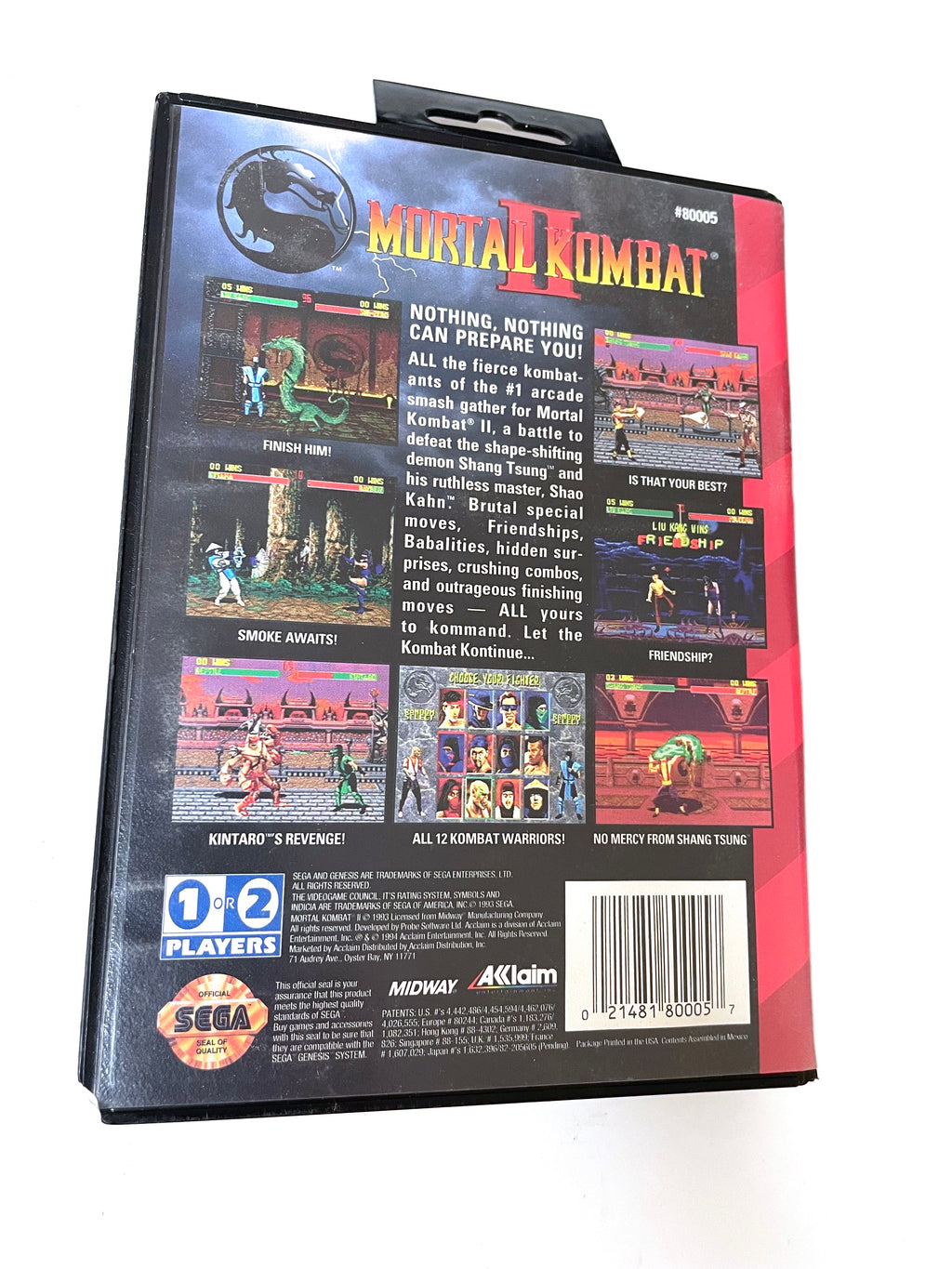 Play Mortal Kombat II for SEGA Genesis Online ~ OldGames.sk