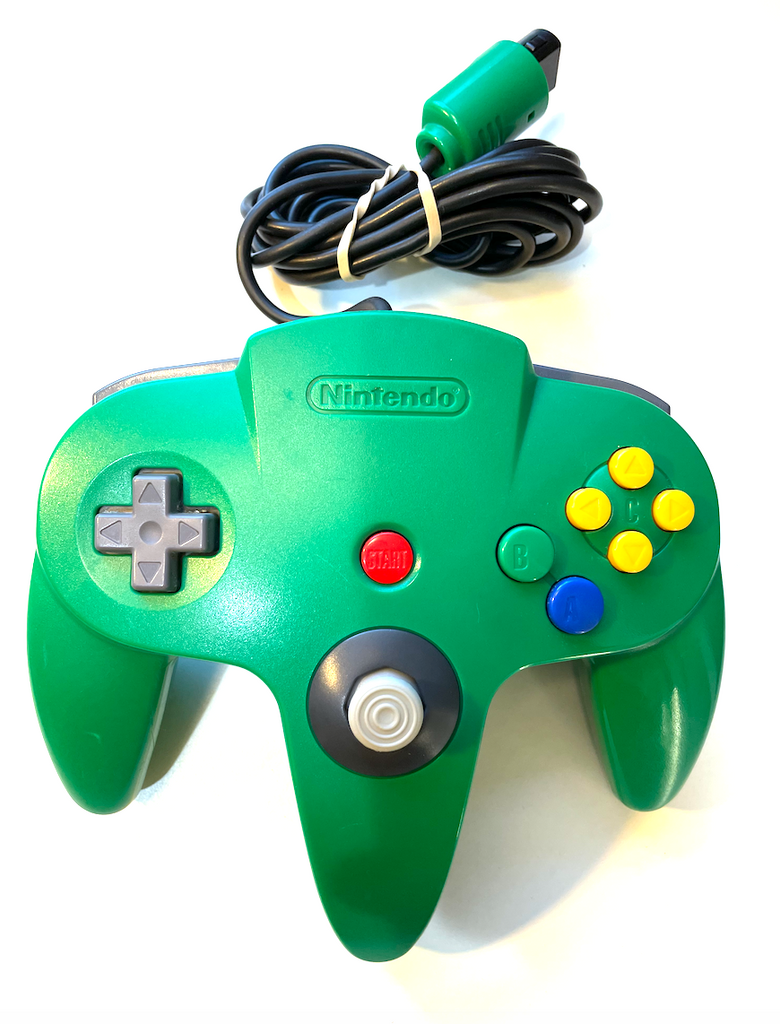 Green Nintendo 64 N64 Original OEM Controller