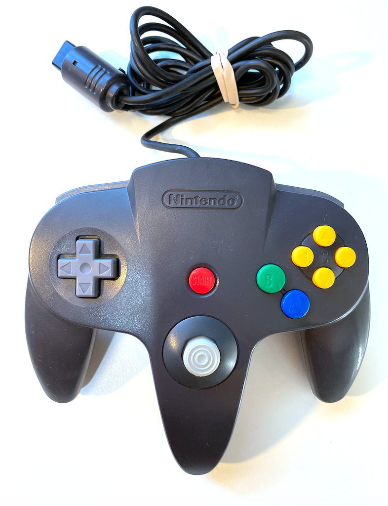 Black Nintendo 64 N64 Original Controller – The Game Island