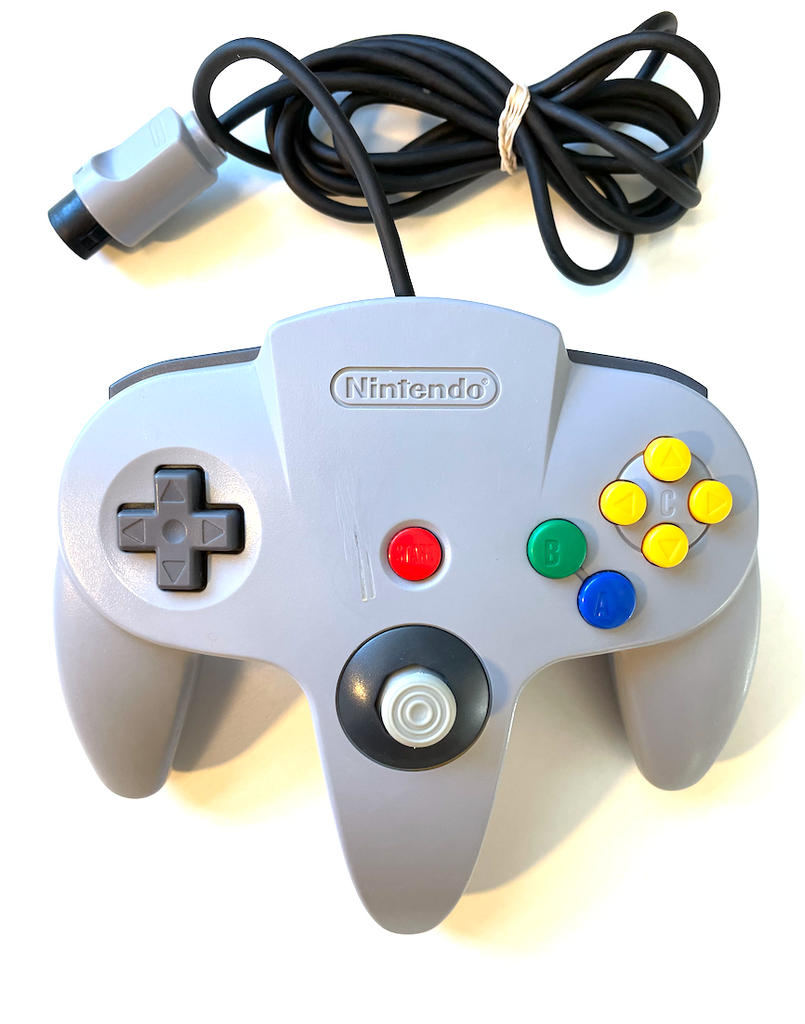 Gray Original Nintendo 64 N64 OEM Controller