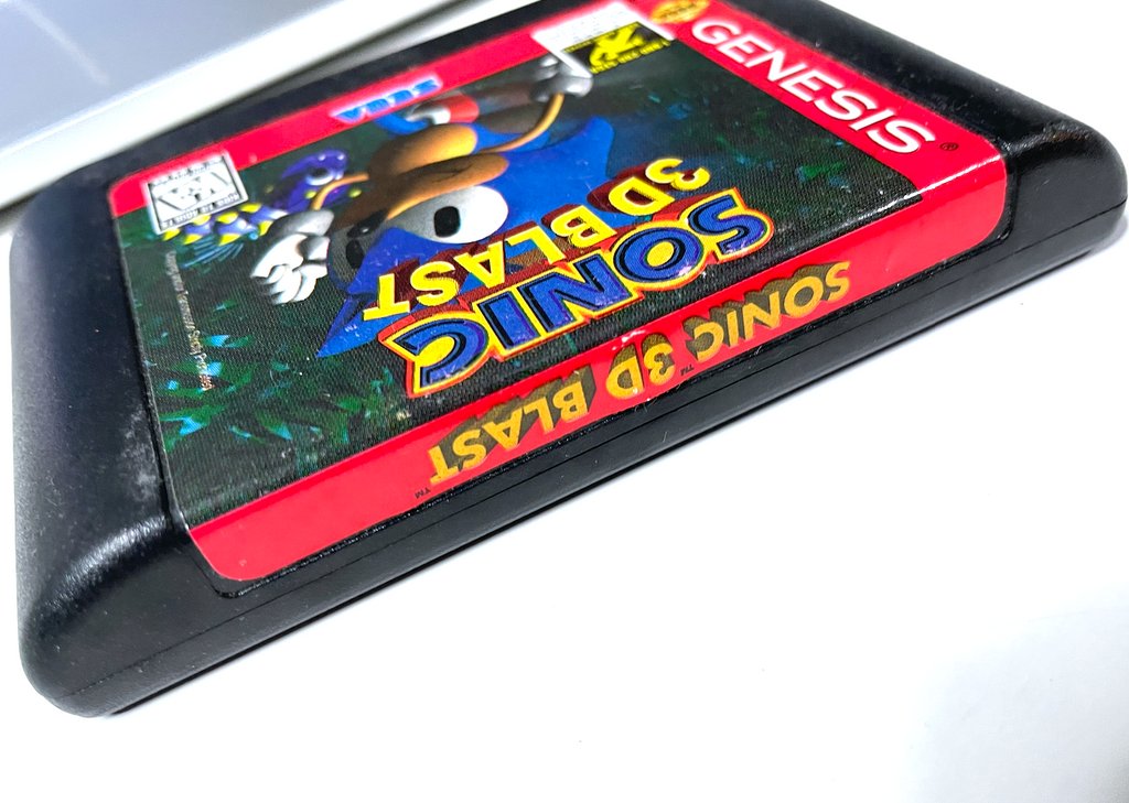Sonic 3D Blast Sega Genesis Game Cartridge