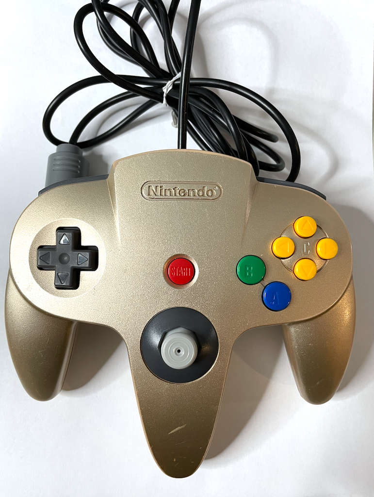 Gold Original OEM Nintendo 64 N64 Official Controller