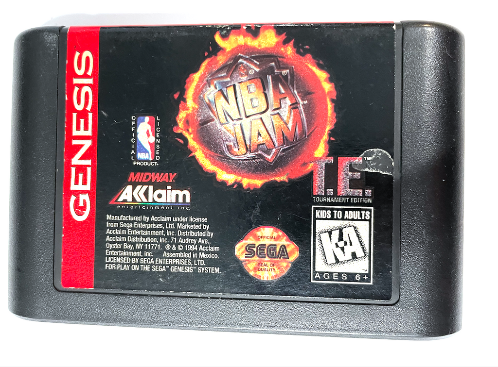 NBA Jam Tournament Edition T.E. SEGA GENESIS Game Cartridge