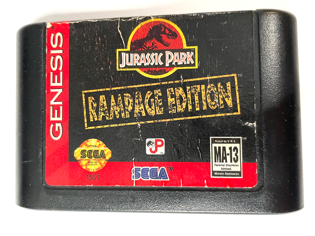 Jurassic Park Rampage Edition SEGA GENESIS Game Cartridge