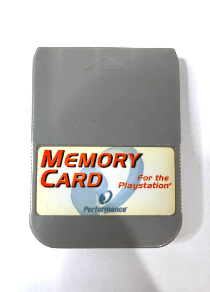 PS1 Playstation 1 - Memory Card Performance Gray 15 Blocks