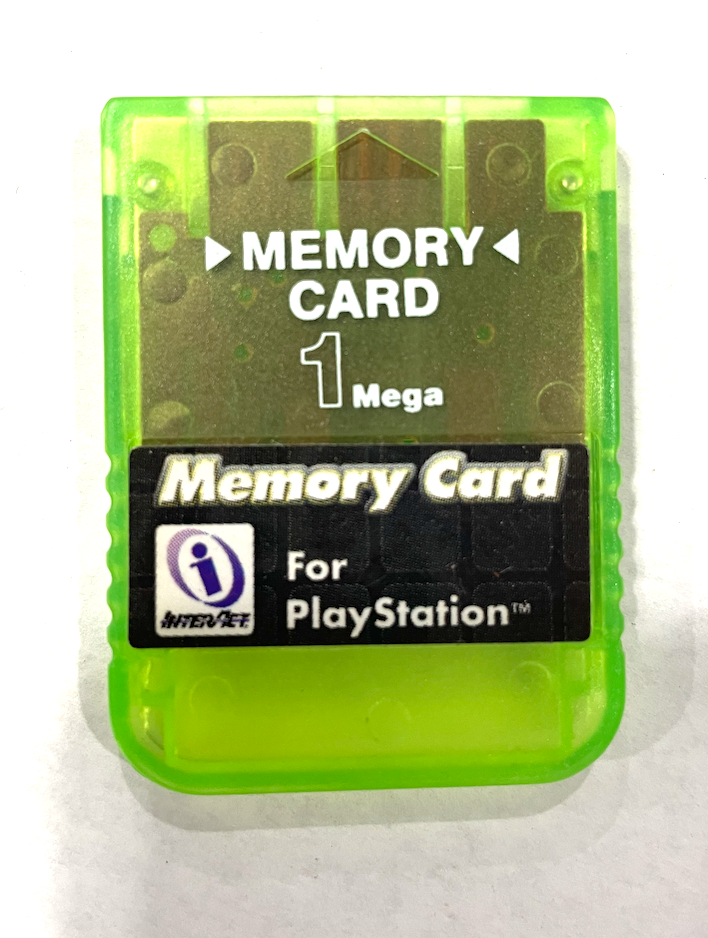 Interact Clear PS1 Playstation 1 Mega Memory Card