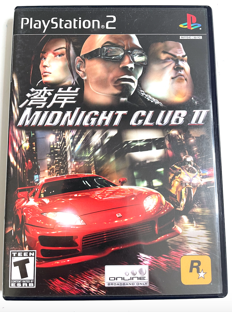 Midnight Club II 2 SONY PLAYSTATION 2 PS2 Game