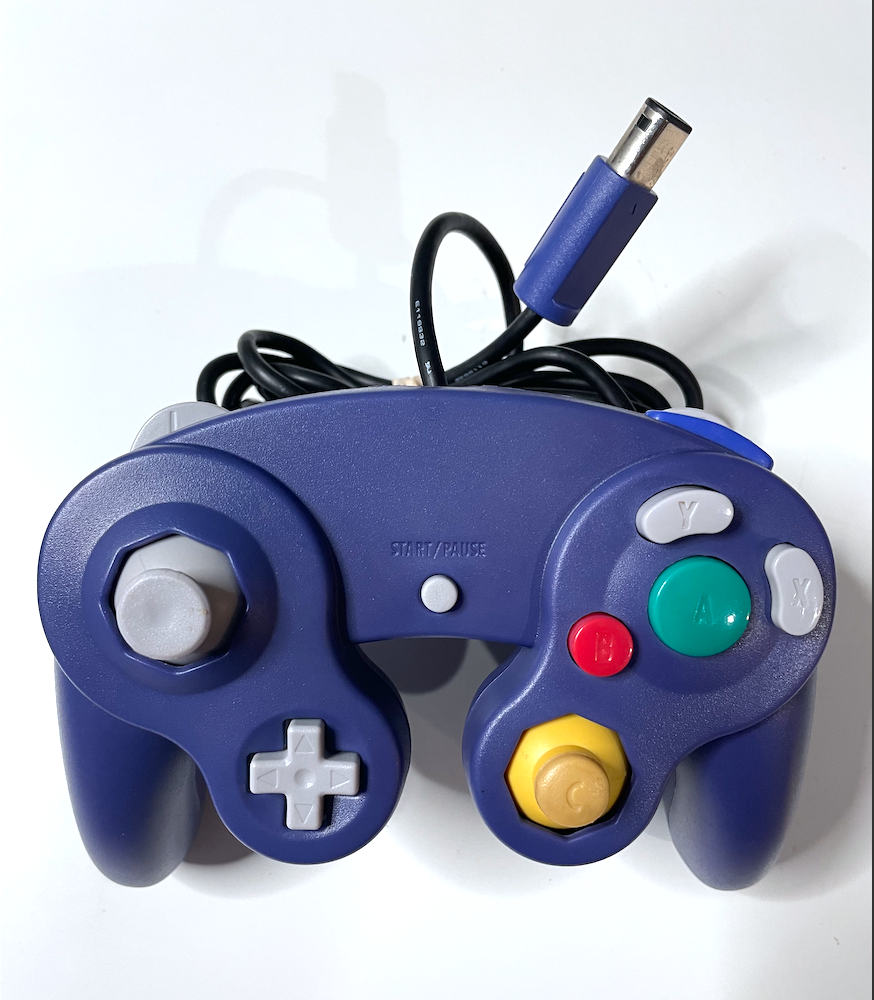 Indigo Purple Retro Nintendo Gamecube Controller