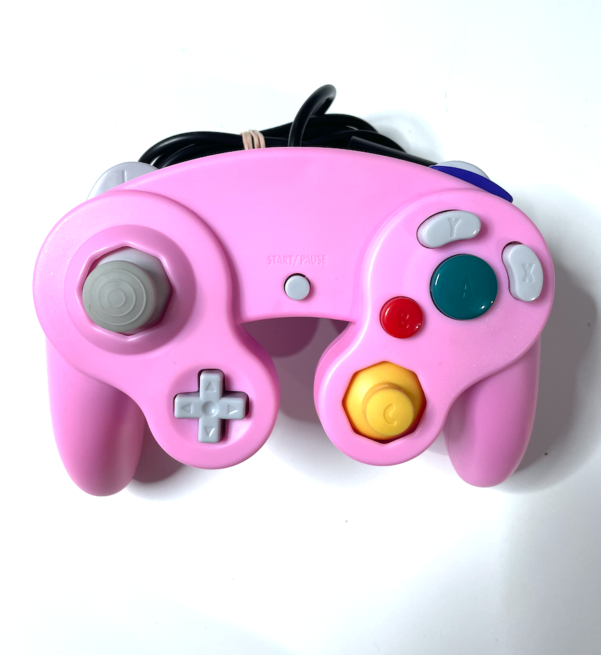 Pink Retro Nintendo Gamecube Controller