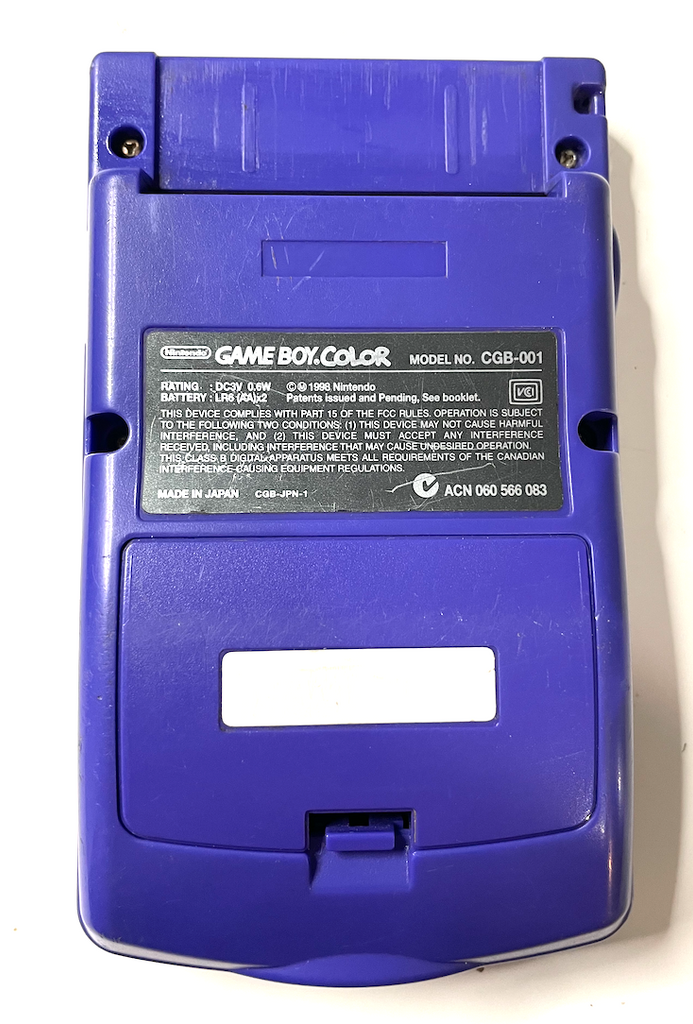 Grape Purple NINTENDO GAMEBOY COLOR Handheld System