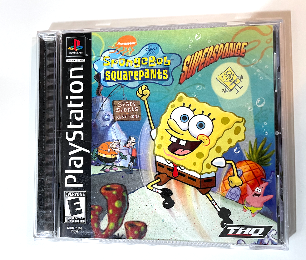 SpongeBob SquarePants SuperSponge SONY PLAYSTATION 1 PS1 Game