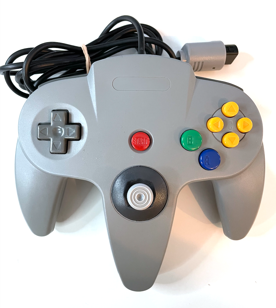 Gray Retro Nintendo 64 N64 Controller