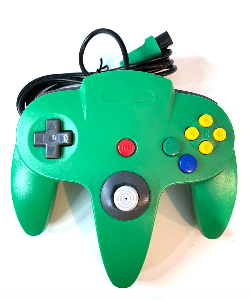 Green Retro Nintendo 64 N64 Controller