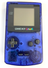 Midnight Blue Clear Nintendo Gameboy Color Handheld System *RARE*