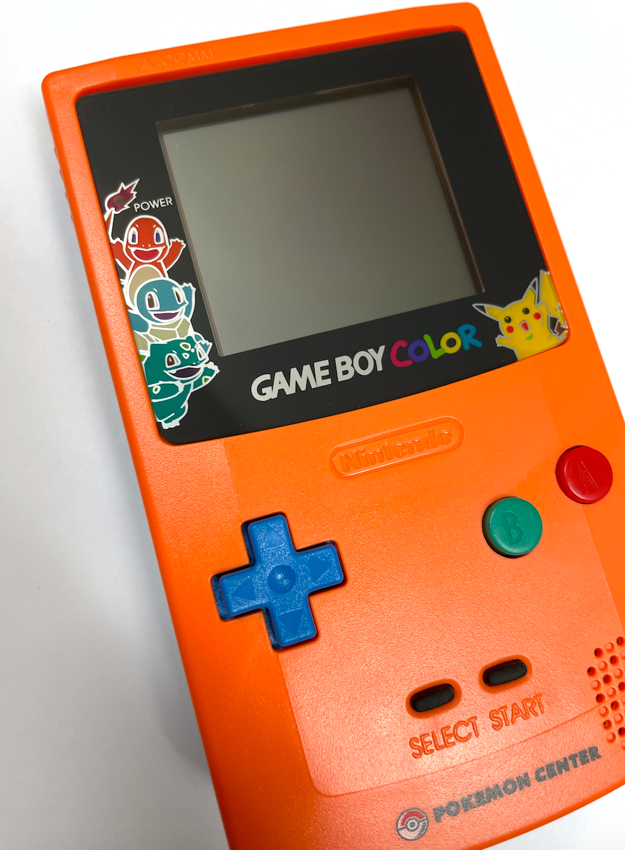 Koncentration Sidelæns biografi Pokemon Center Orange & Blue Nintendo Gameboy Color Handheld System – The  Game Island