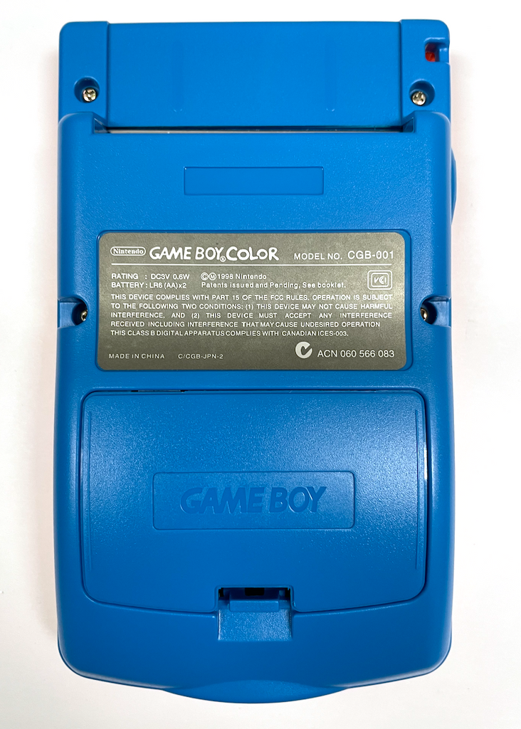 Pokemon Center Orange & Blue Nintendo Gameboy Color Handheld System