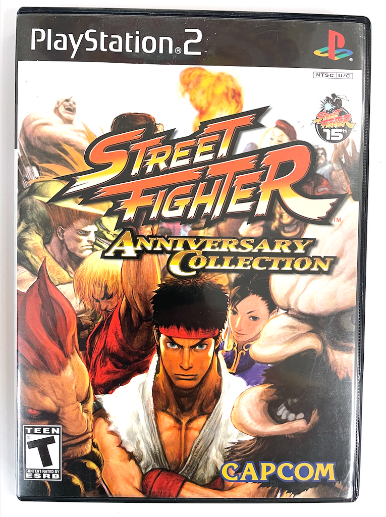Street Fighter Anniversary Collection Sony Playstation 2 PS2 Game