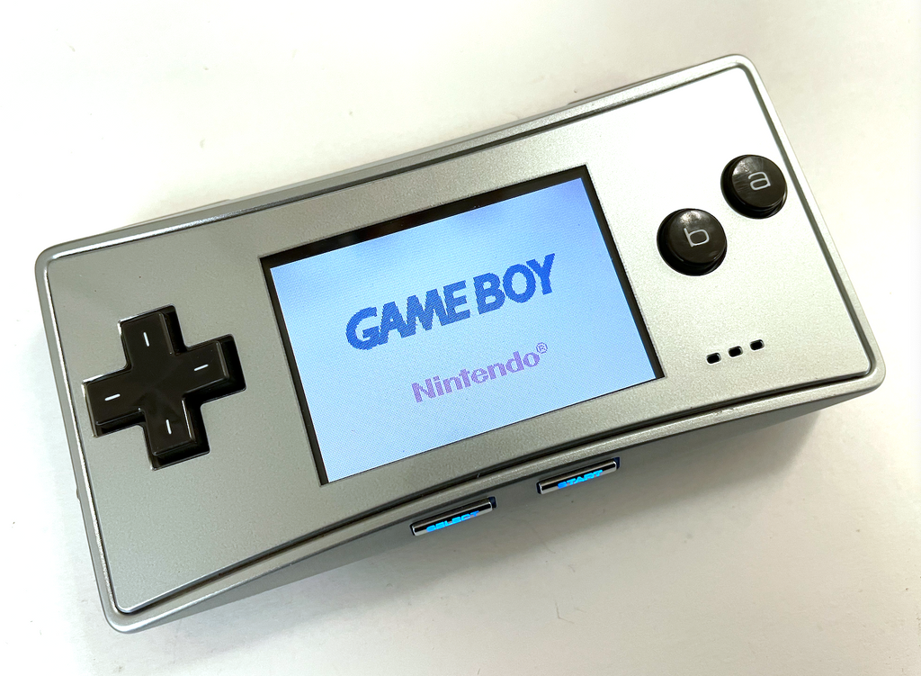 Silver Gameboy Advance GBA Micro System w/ Charger