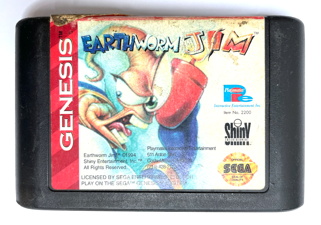 Earthworm Jim Sega Genesis Game