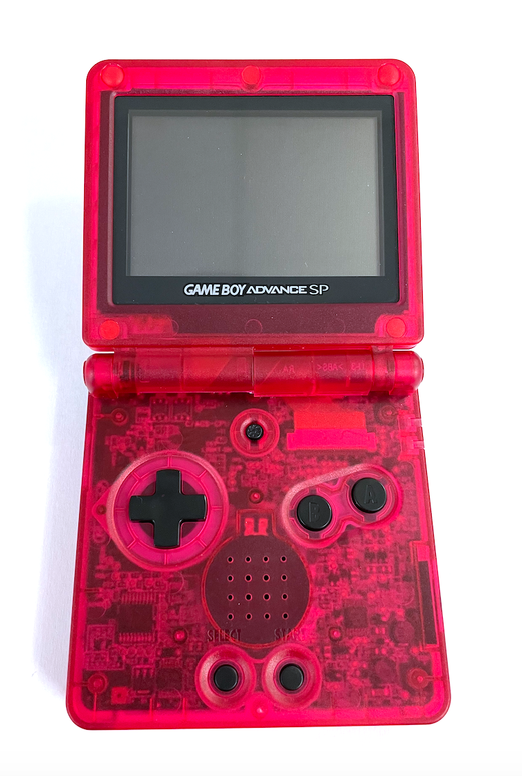 Gameboy Advance SP Custom Clear Red Handheld System w/ Charger! – The Game Island