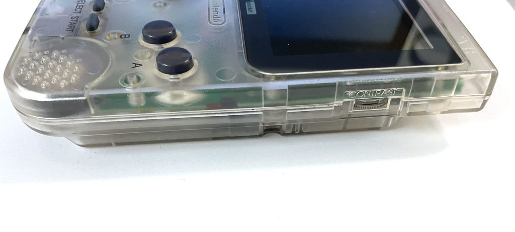 Nintendo Gameboy Pocket Clear MGB-01 Handheld System