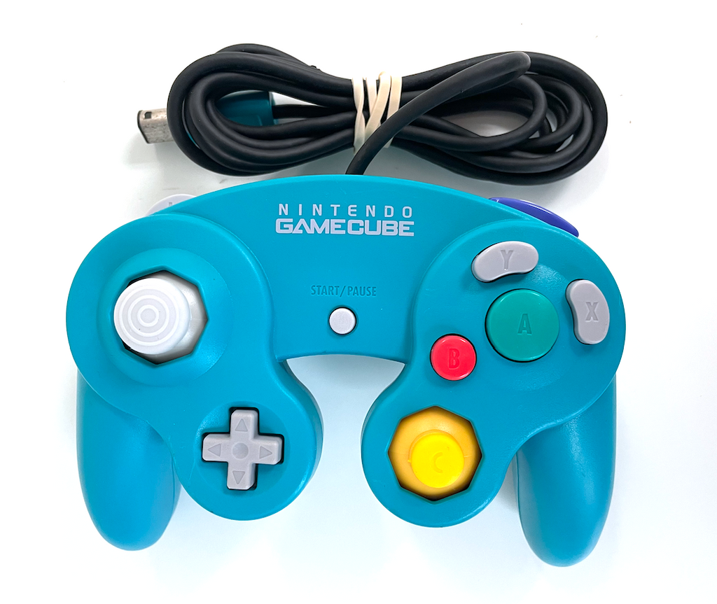 Teal Blue Original Nintendo Brand Official Gamecube Controller DOL-003