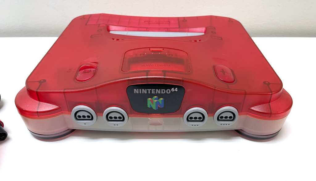 Som svar på Trickle te Nintendo 64 N64 System Watermelon Red Clear System Console w/ OEM Cont –  The Game Island