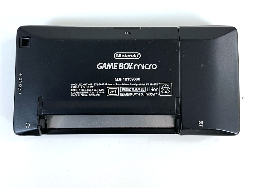 Black Gameboy Advance GBA Micro System "Boo Custom"