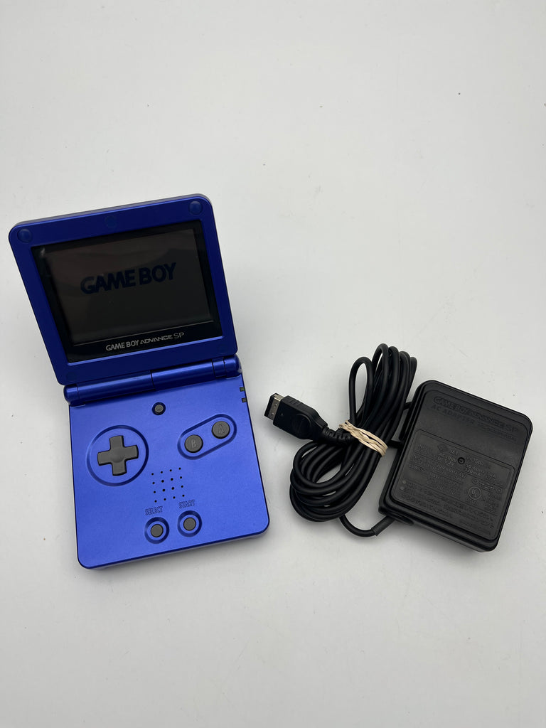 Gameboy Advance GBA SP Cobalt Blue Handheld System w/ Charger!