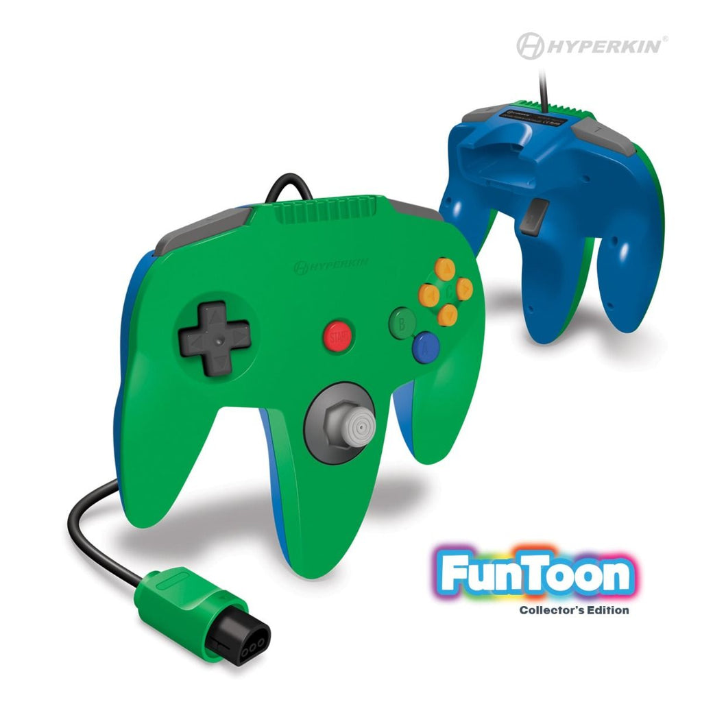 Green and Blue Premium Controller Nintendo 64 N64 by Hyperkin