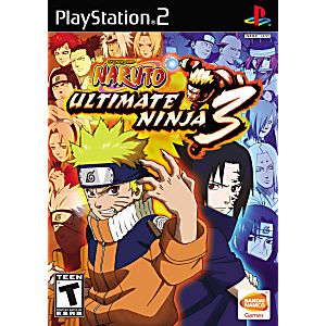 Naruto Ultimate Ninja 3 Sony Playstation 2 PS2 Game