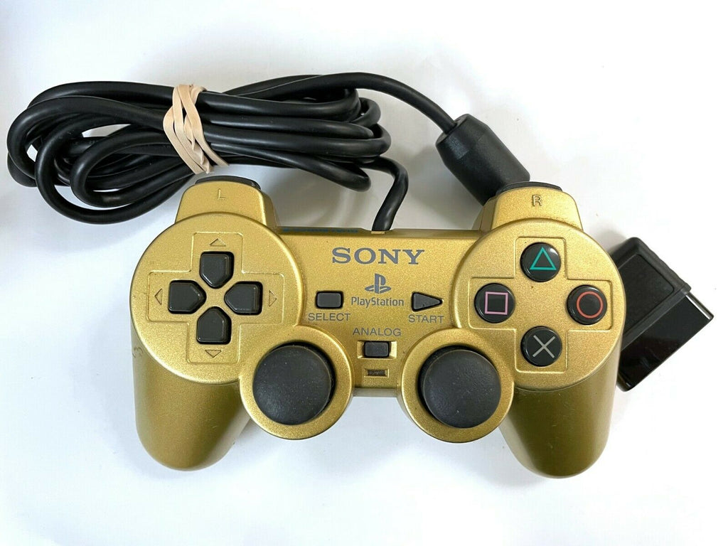 Rare Gold Sony Playstation 2 PS2 Dualshock 2 Controller