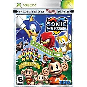 Sonic Heroes and Super Monkey Ball Deluxe Original Microsoft XBOX Game